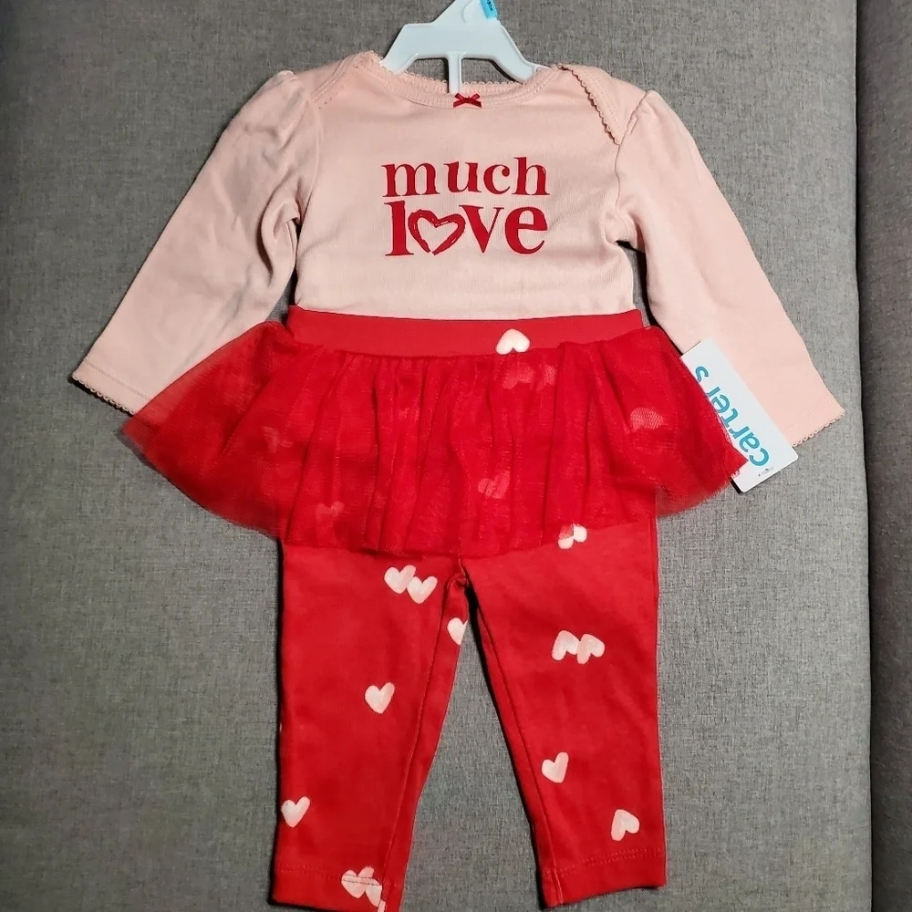 TWO Carter's girls each size 6 months two carters garments